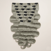 Seamless Clip in Extension - Body Wavy 18” Platinum Blonde