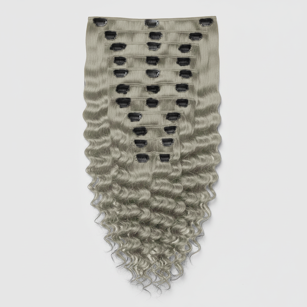 Weft - Deep Curly 32” Platinum Blonde