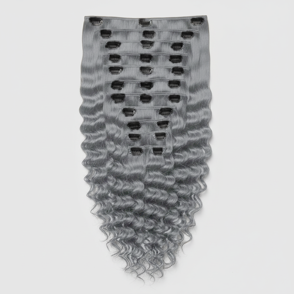 K-Tip - Deep Curly 16” Silver Blonde