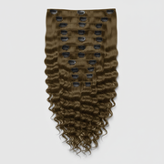 Seamless Clip in Extension - Deep Curly 28” Dirty Blonde