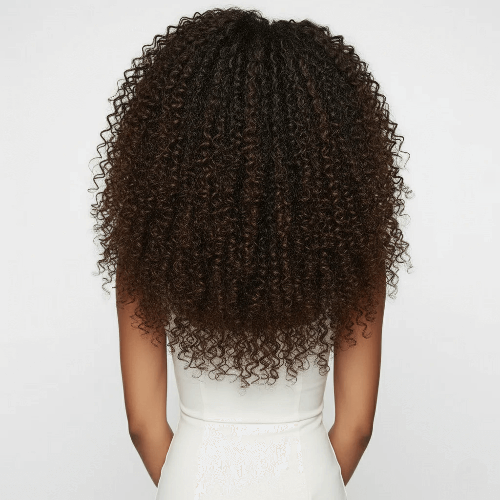 Weft - Deep Curly 22” Dark Chestnut Brown