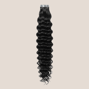 Tape in Extension - Deep Curly 26” Jet Black (100g)
