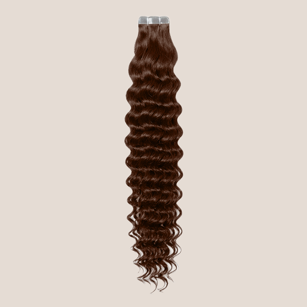 Tape in Extension - Deep Curly 26” Light Brown (100g)