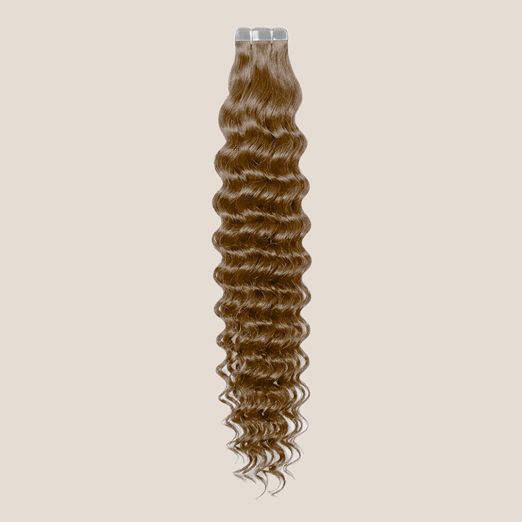 Tape in Extension - Deep Curly 16” Amber (150g)