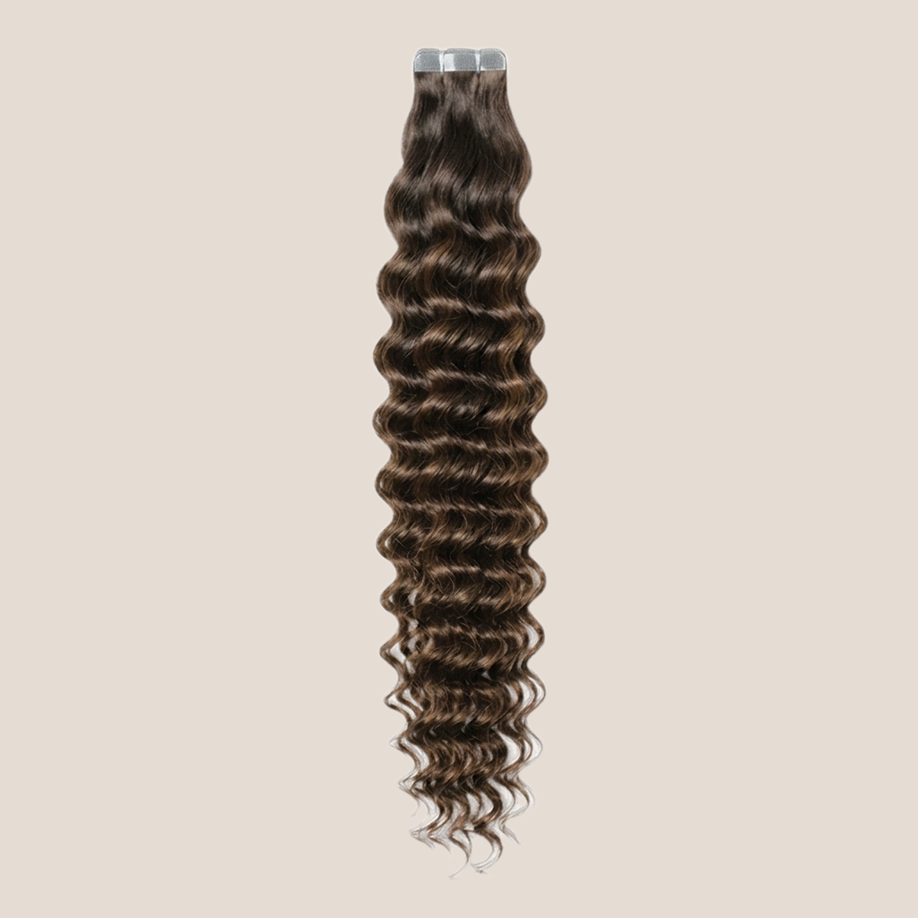 Tape in Extension - Deep Curly 16” Chocolate Dreams (150g)
