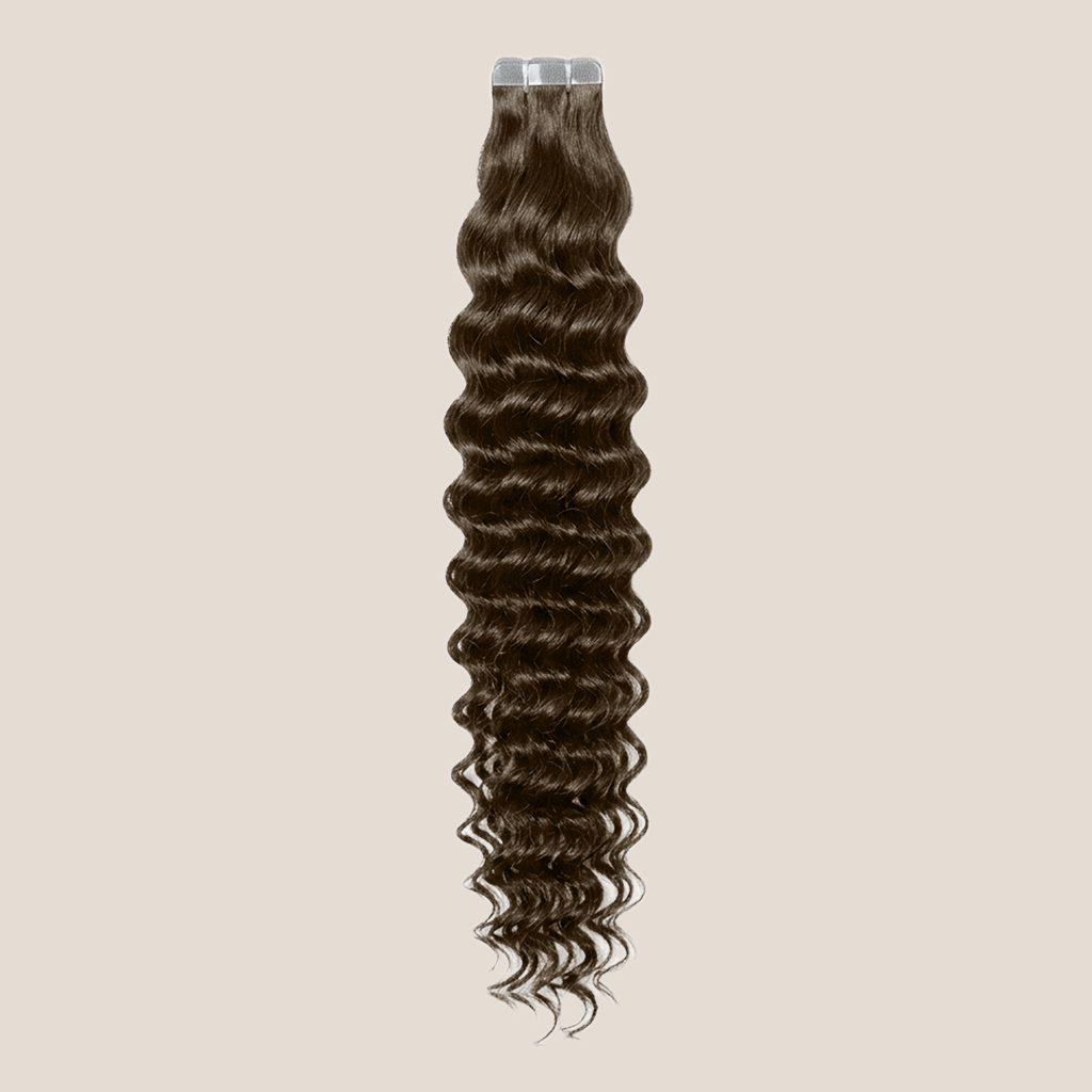 Tape in Extension - Deep Curly 22” Dark Ash Blonde (200g)