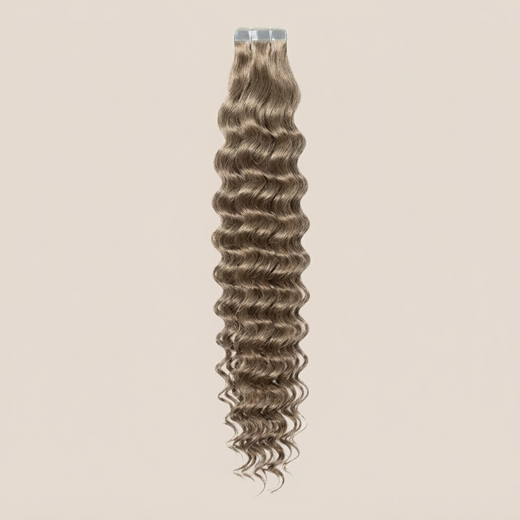 Tape in Extension - Deep Curly 22” Dirty Blonde V2 (200g)