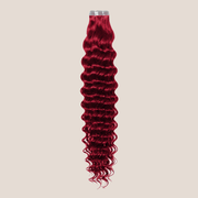 Tape in Extension - Deep Curly 22” Bright Red (100g)