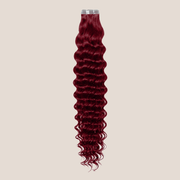 Tape in Extension - Deep Curly 20” Deep Red (150g)