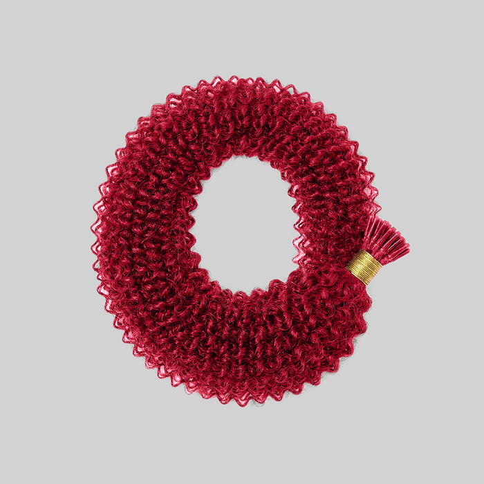 Fusion - Deep Curly 16” Bright Red (200g)