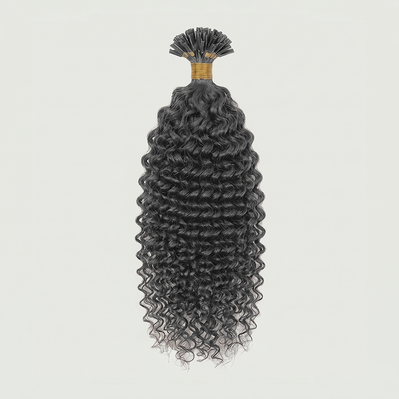 K-Tip - Deep Curly 18” Natural Black (200g)