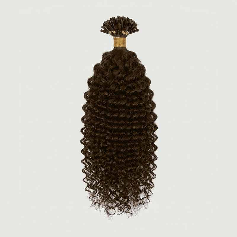 K-Tip - Deep Curly 26” Light Ash Brown (200g)