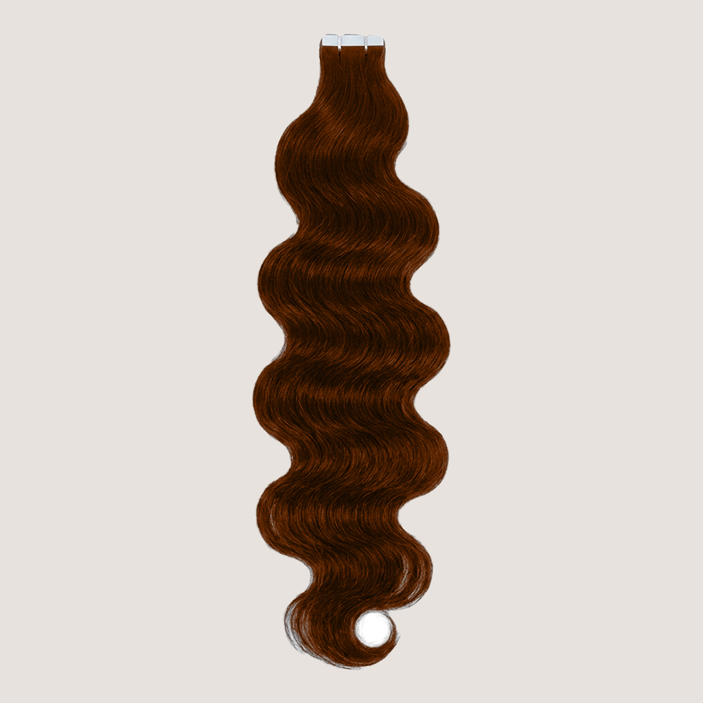Tape in Extension - Kim K Wavy 22” Light Chestnut Brown (150g)
