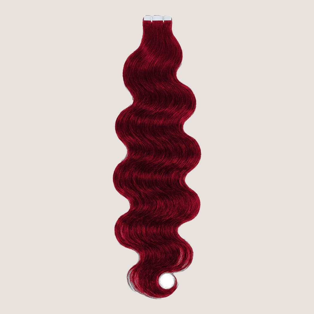 Tape in Extension - Kim K Wavy 22” Bright Red (100g)