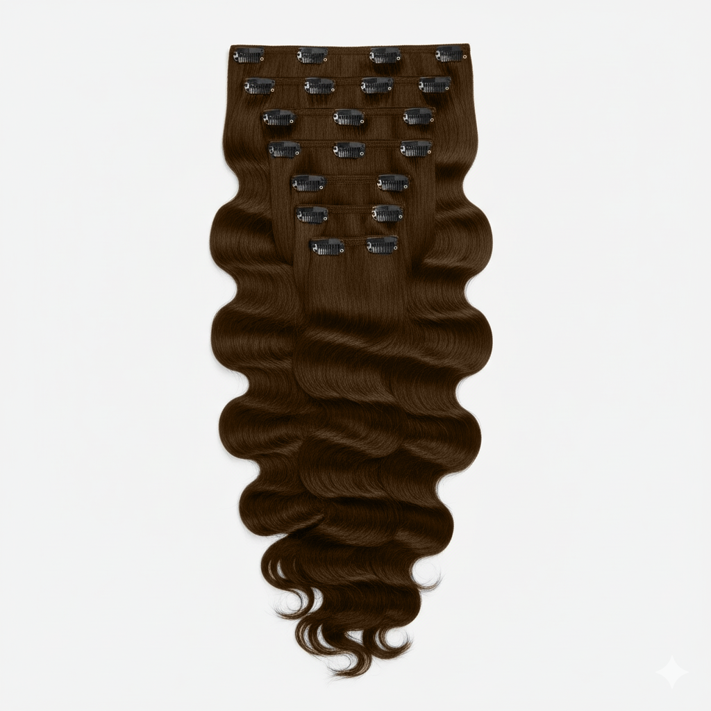 Tape in Extension - Natural Wavy 20” Medium Brown