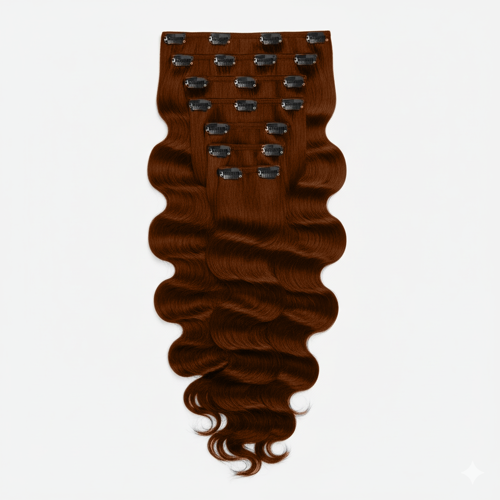 Weft - Natural Wavy 18” Light Chestnut Brown