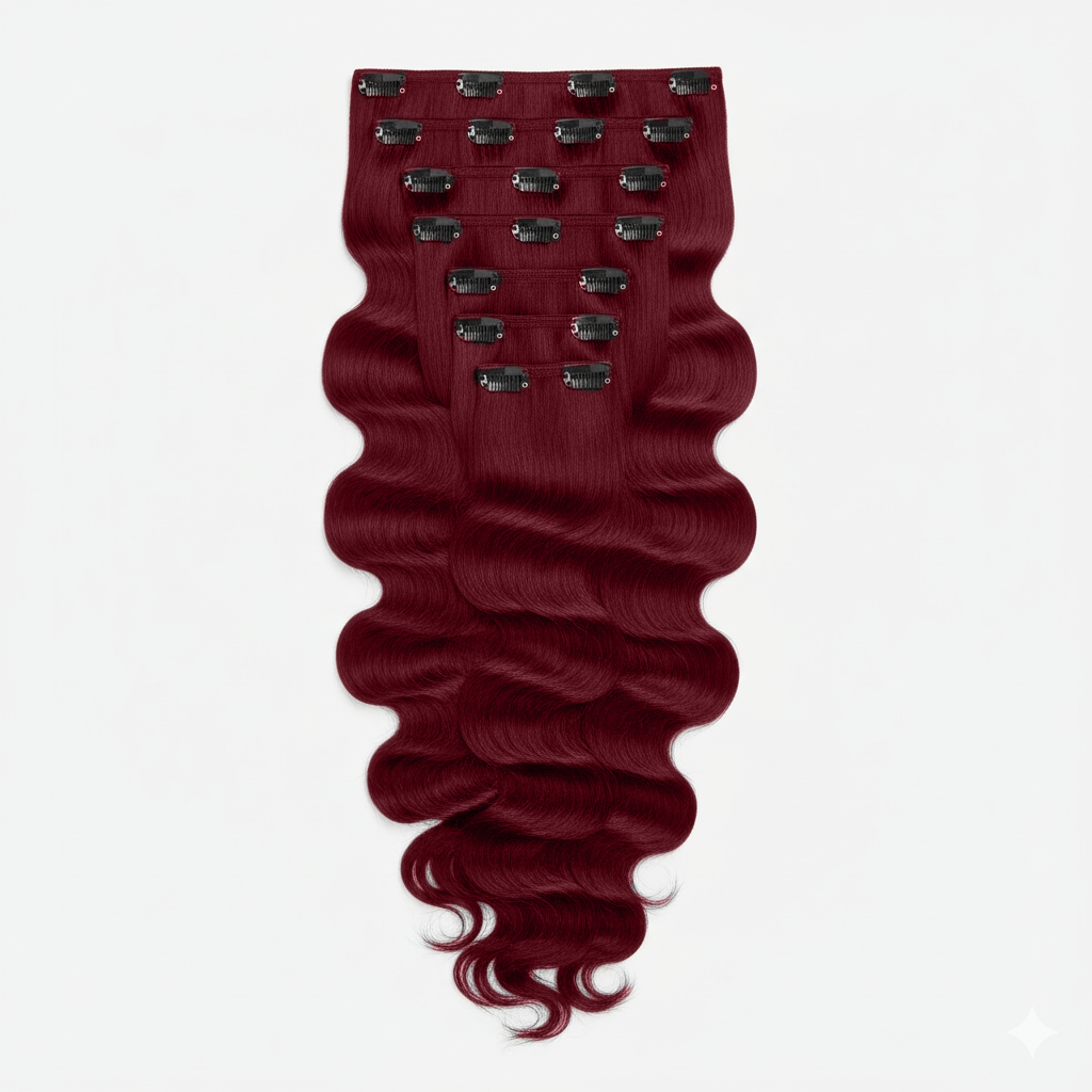 Fusion - Natural Wavy 24” Deep Red