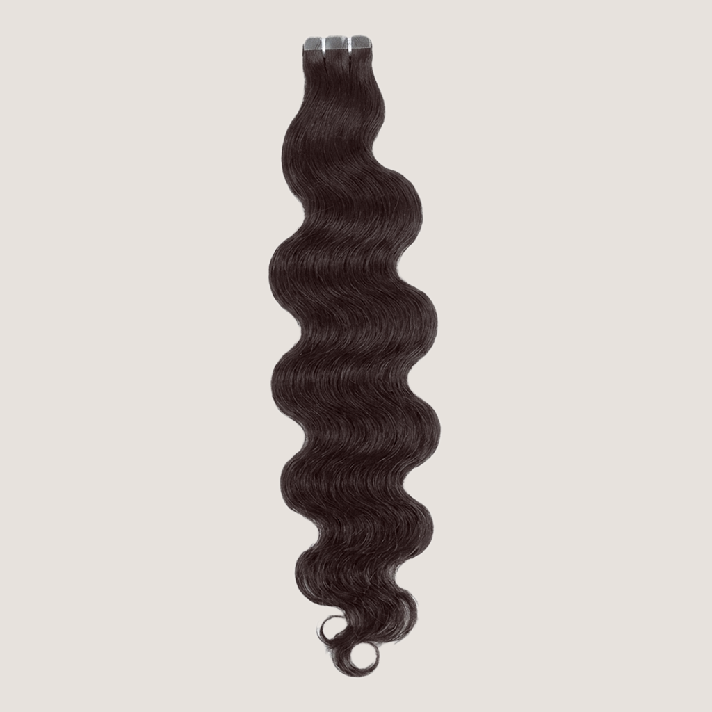 Tape in Extension - Natural Wavy 26” Dark Chestnut Brown (100g)