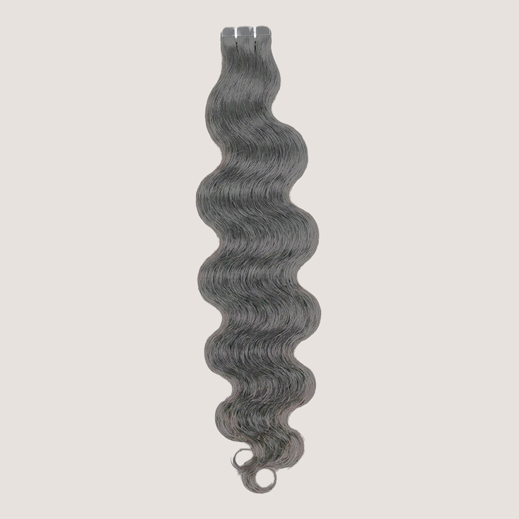 Tape in Extension - Natural Wavy 22” Silver Blonde (150g)