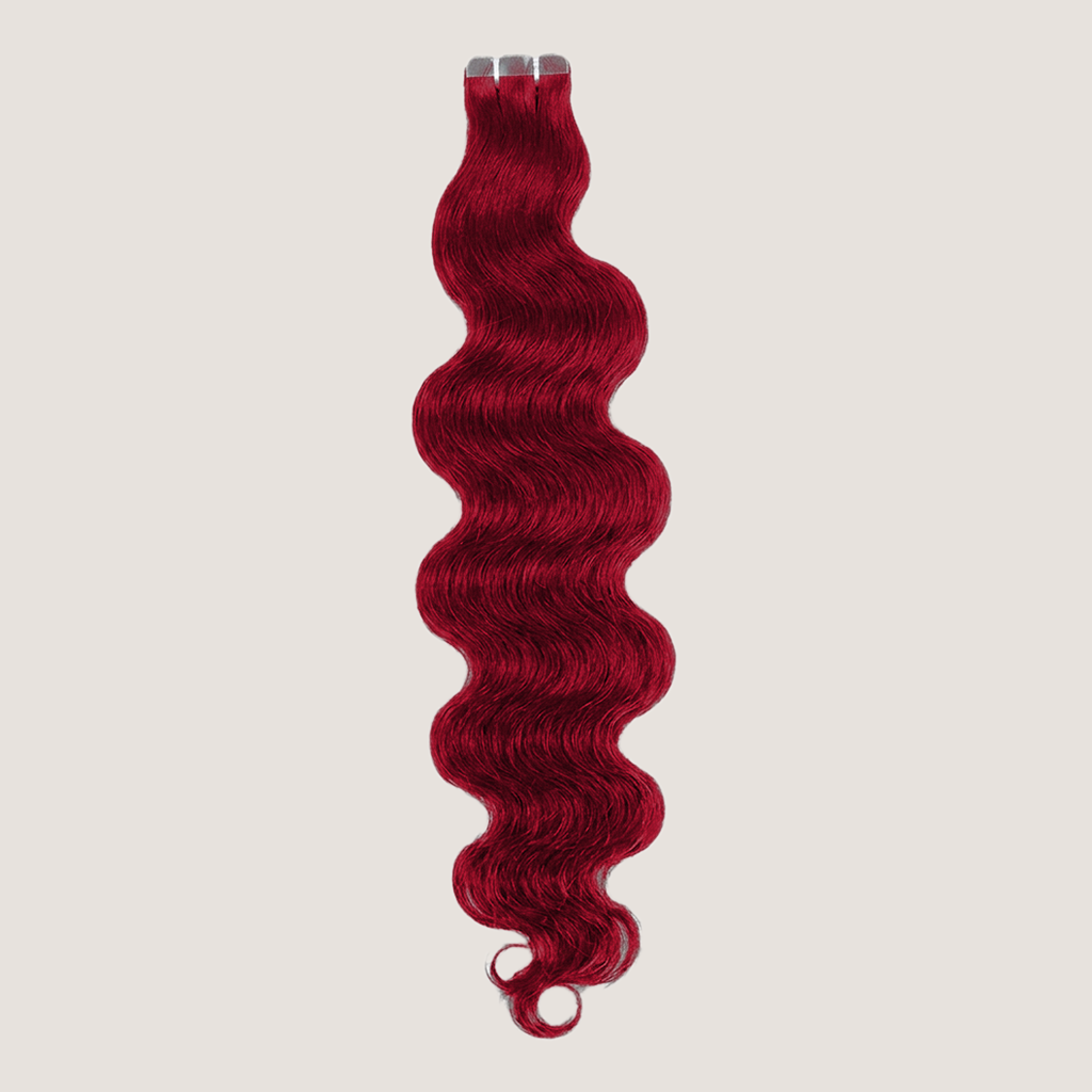 Tape in Extension - Natural Wavy 20” Bright Red (150g)