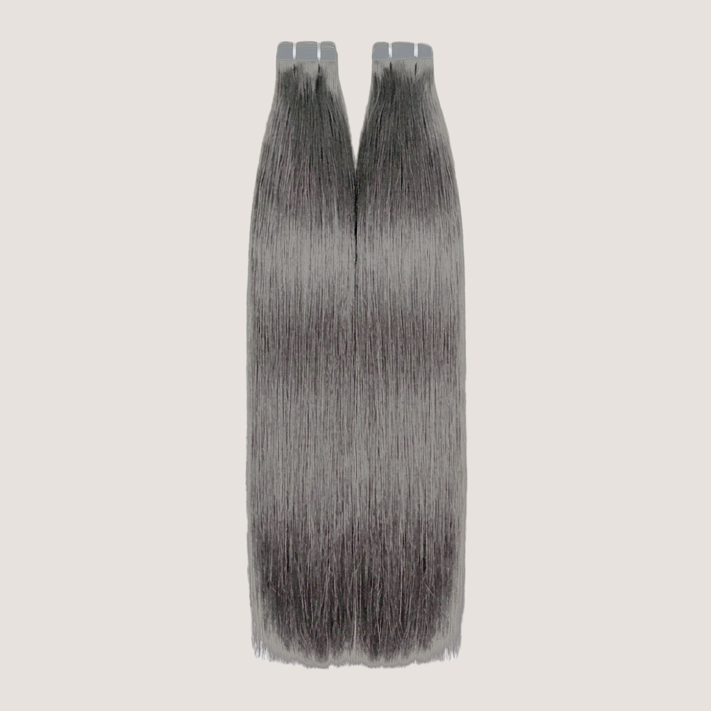 Tape in Extension - Straight 24” Silver Blonde (100g)