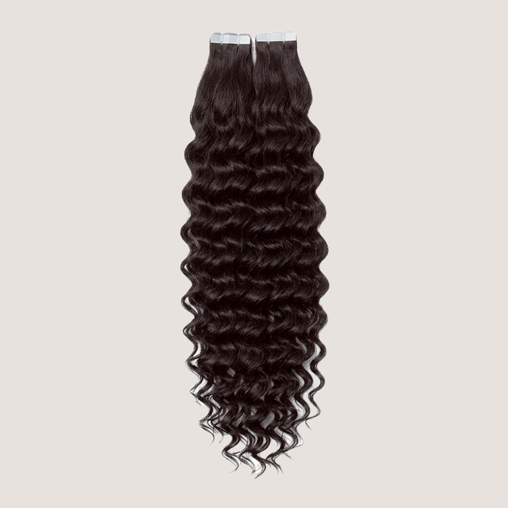 Tape in Extension - Water Wavy 16” Dark Chestnut Brown (100g)