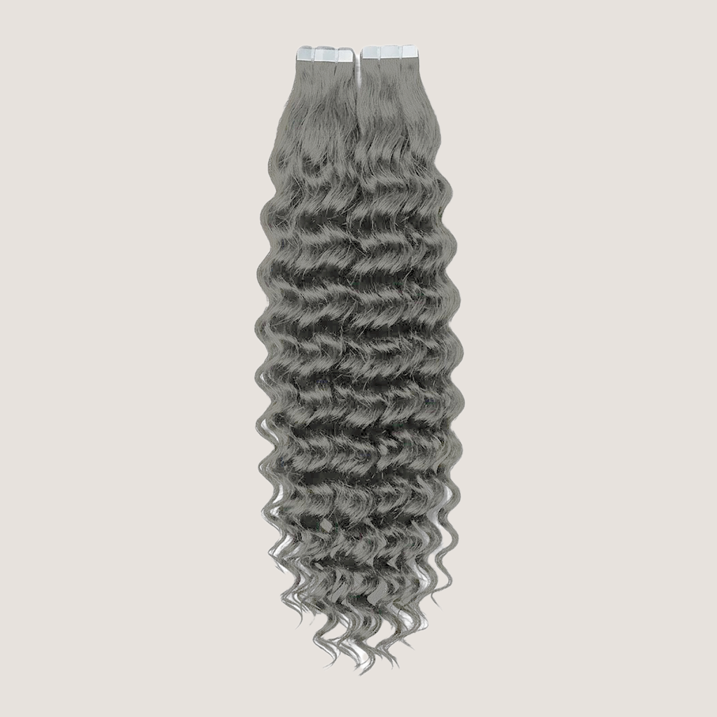 Tape in Extension - Water Wavy 24” Silver Blonde (100g)