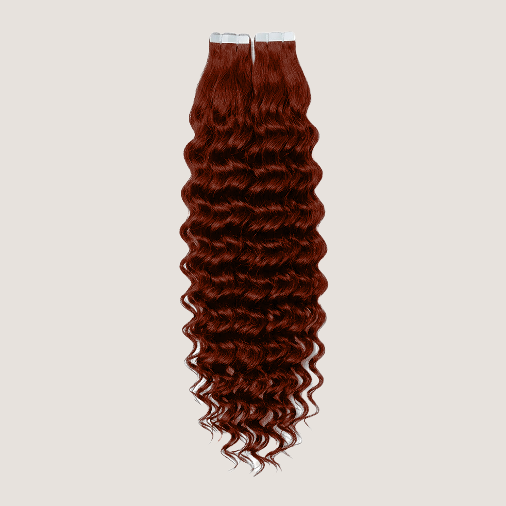 Tape in Extension - Water Wavy 24” Auburn (150g)