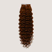 Tape in Extension - Water Wavy 22” Light Chestnut Brown (150g)