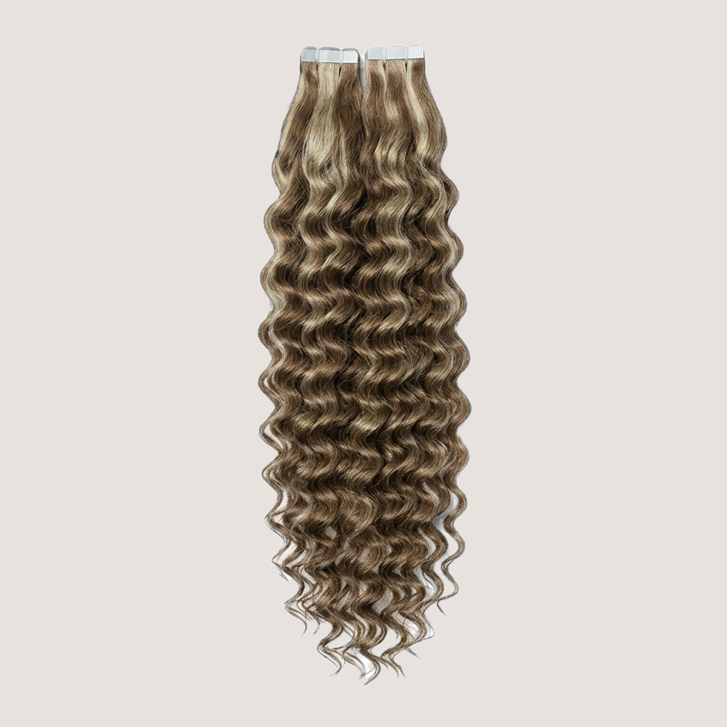 Tape in Extension - Water Wavy 22” Latte (200g)