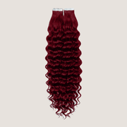 Tape in Extension - Water Wavy 20” Deep Red (150g)