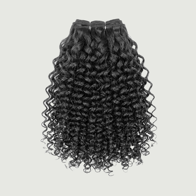 Weft - Deep Curly 22” Ash Black (200g)