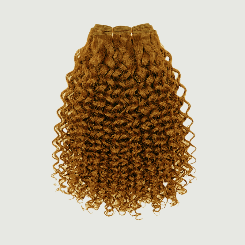 Weft - Deep Curly 16” Champagne Blonde (200g)