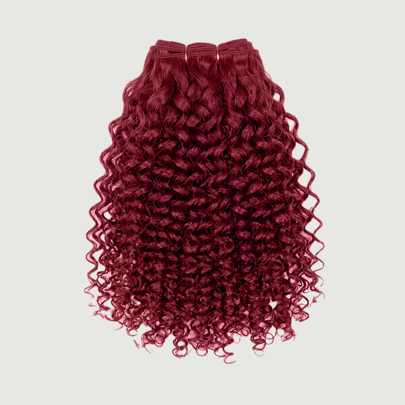 Weft - Deep Curly 22” Deep Red (150g)