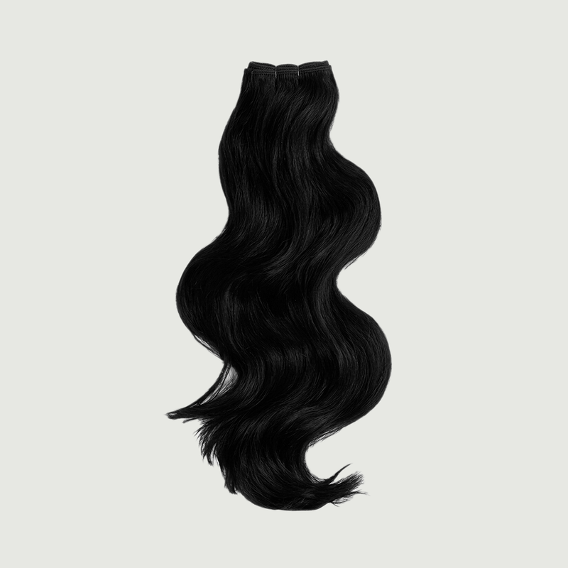 Weft - Natural Wavy 20” Jet Black (200g)