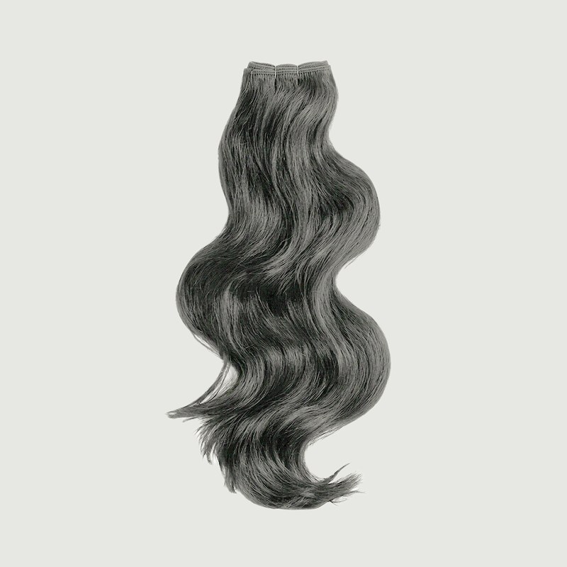 Weft - Natural Wavy 24” Silver Blonde (200g)