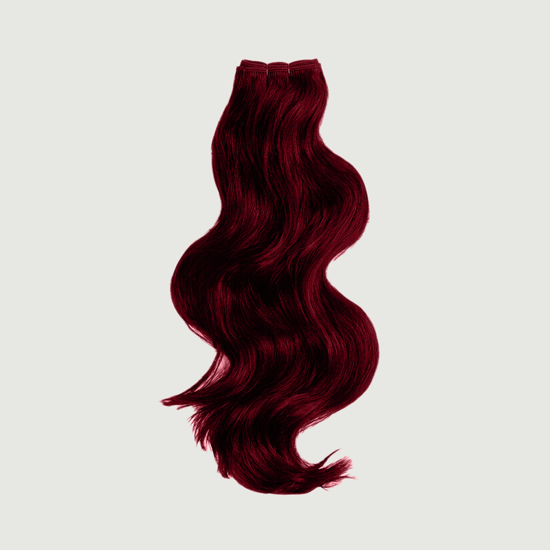 Weft - Natural Wavy 22” Deep Red (200g)